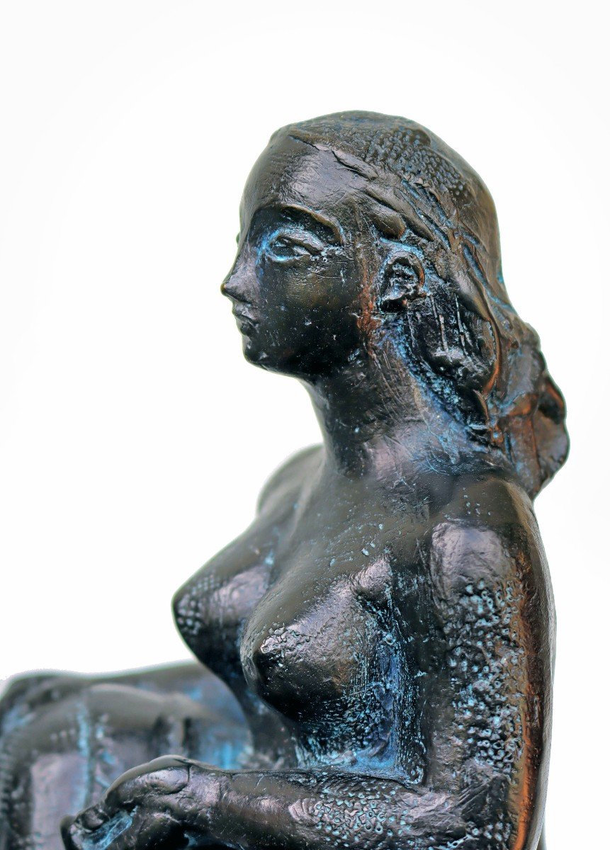 Antoniucci Volti (1915-1989) Bronze "dana" 1/8-photo-5