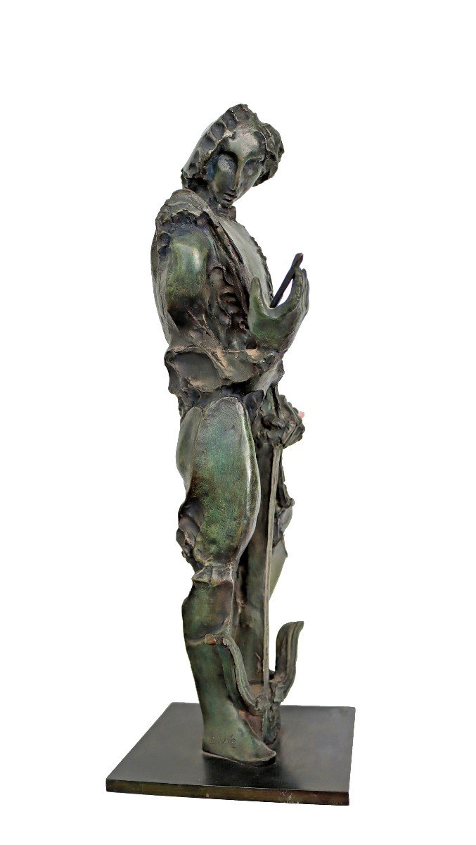 Bernard Vié (born 1947) Bronze "the Crossbowman" N°5/8-photo-4