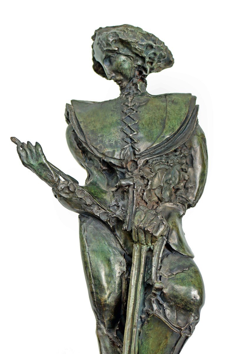 Bernard Vié (born 1947) Bronze "the Crossbowman" N°5/8-photo-1