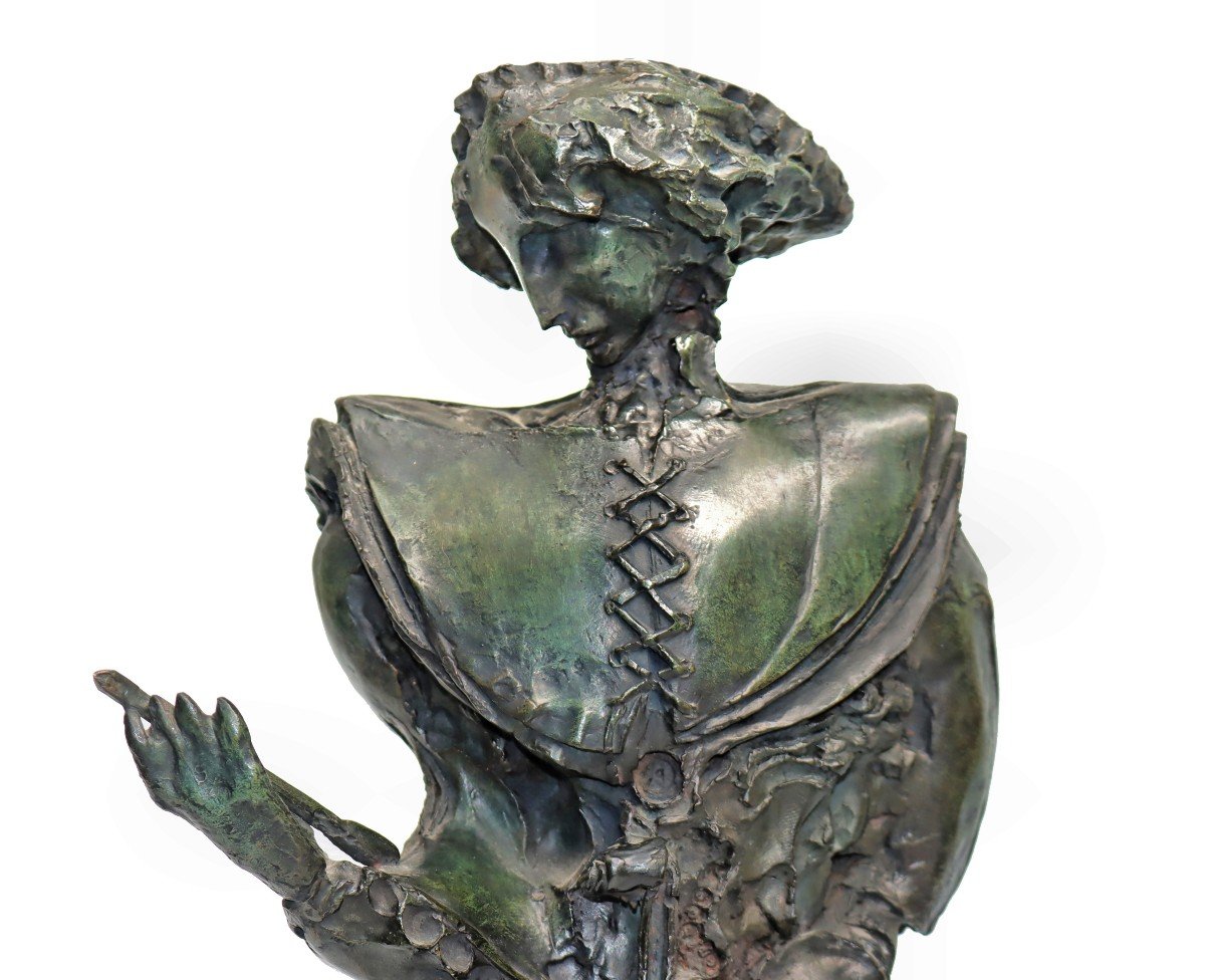 Bernard Vié (born 1947) Bronze "the Crossbowman" N°5/8-photo-2