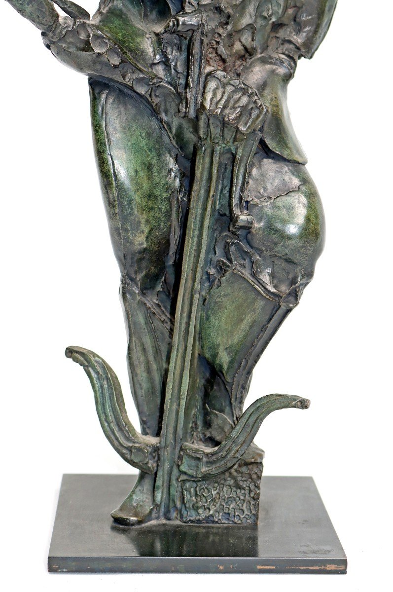 Bernard Vié (born 1947) Bronze "the Crossbowman" N°5/8-photo-3