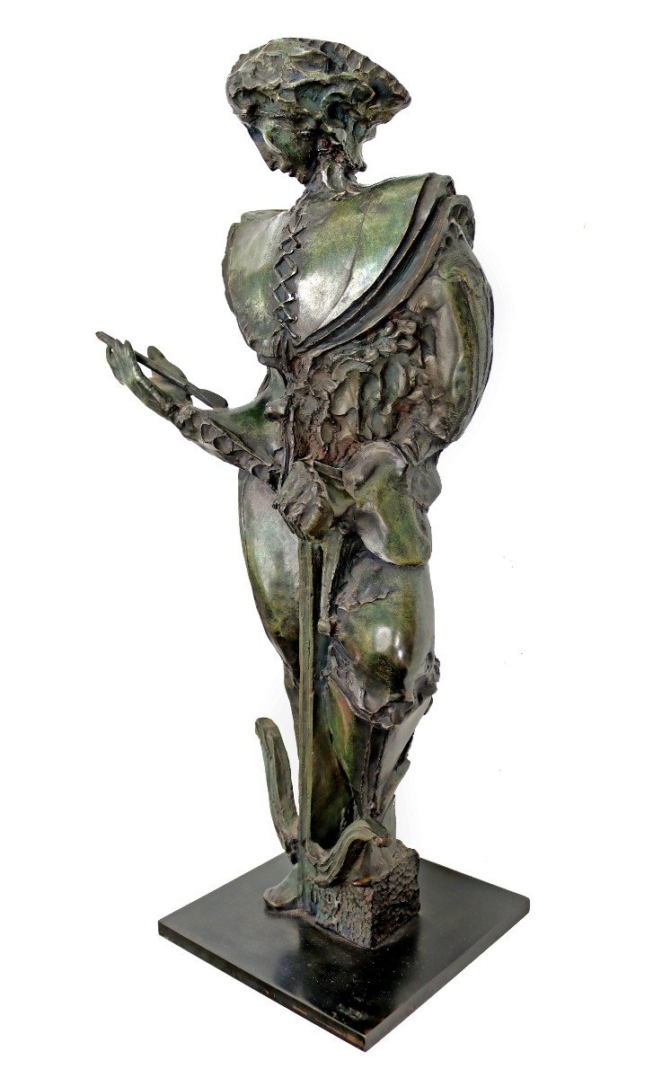 Bernard Vié (born 1947) Bronze "the Crossbowman" N°5/8