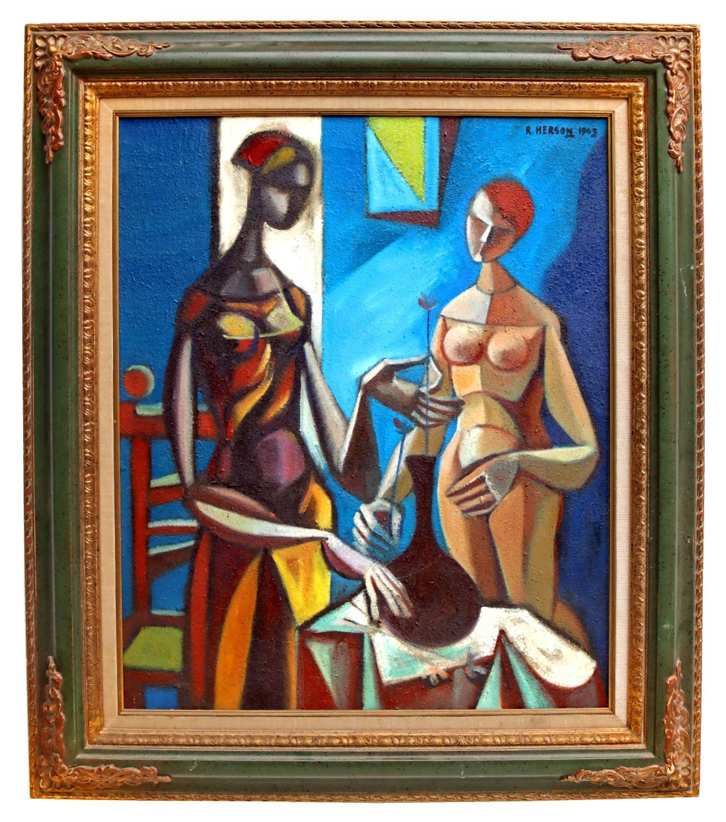 Roger HERSON (1922-2008) Les Deux Amies