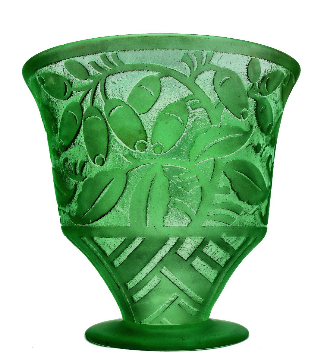 Large Vase Signed Daum☨nancy Art Deco 1925