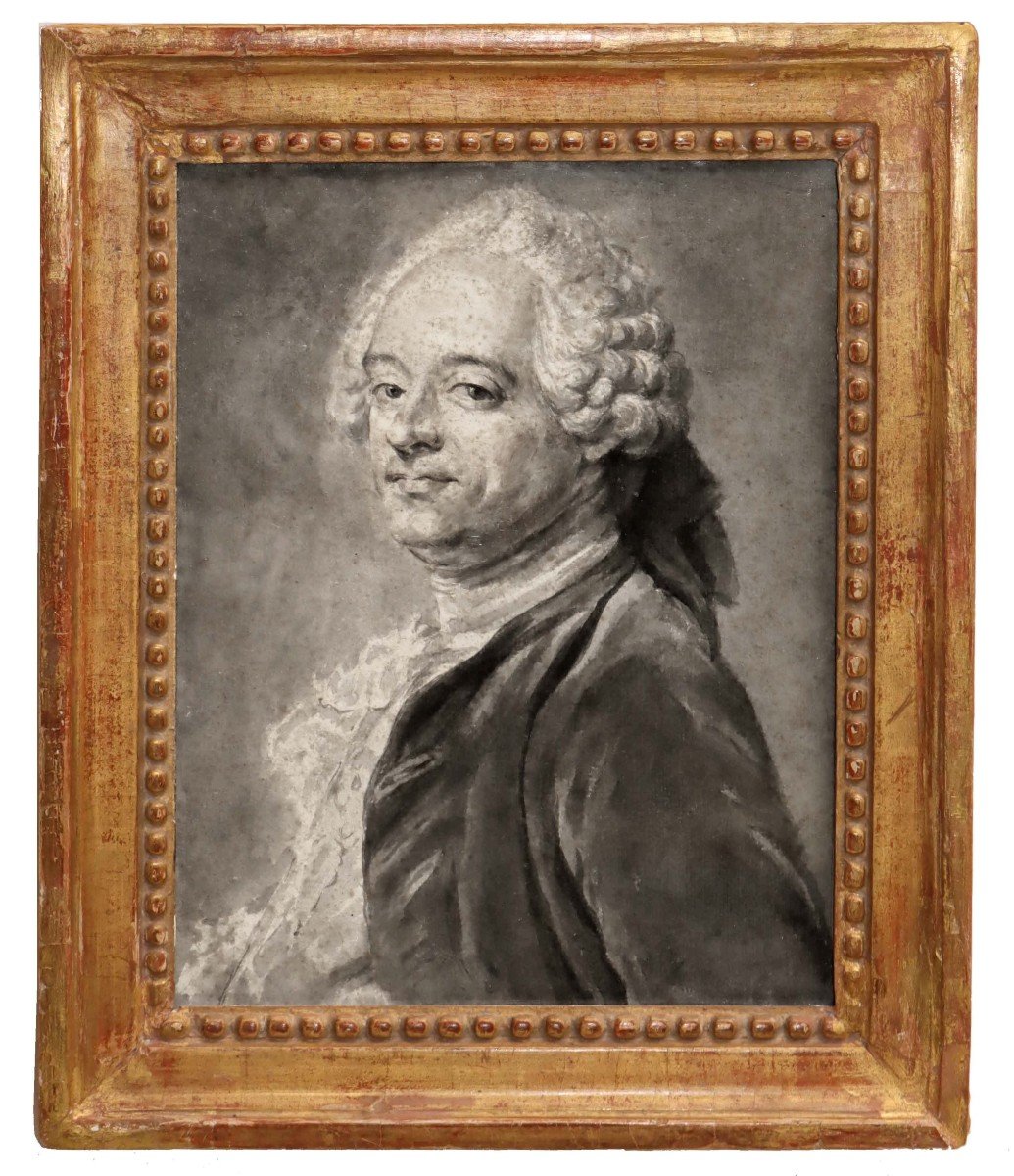 18th Century Drawing Attributed To Jb Perronneau (paris 1715-1783)