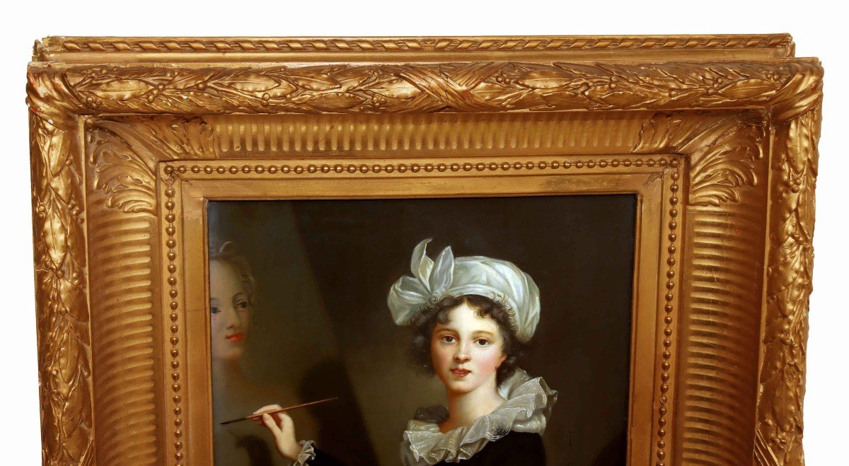 Portrait XIXe Louise Elisabeth Vigée Le Brun (1755 - 1842)-photo-2