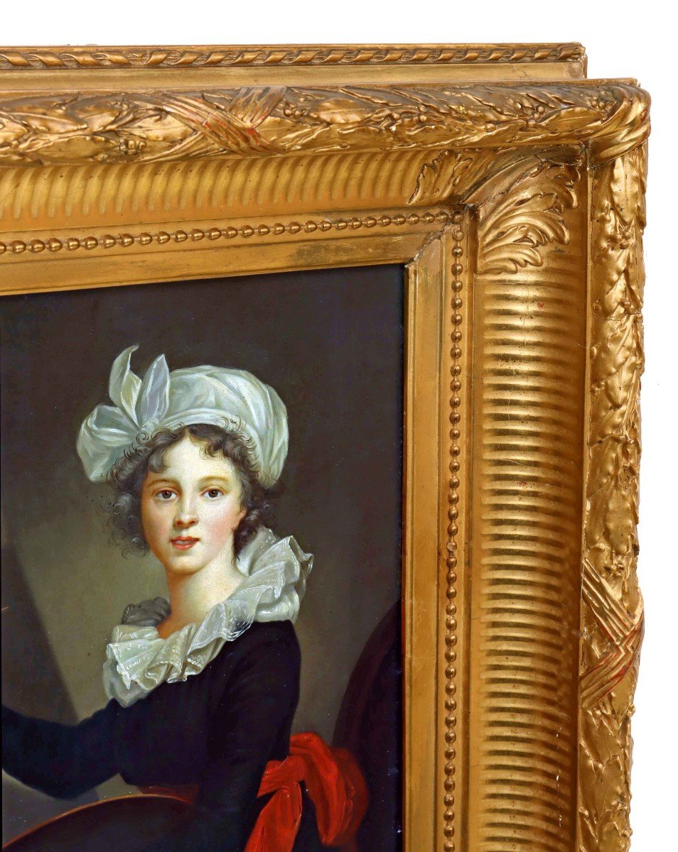 Portrait XIXe Louise Elisabeth Vigée Le Brun (1755 - 1842)-photo-4