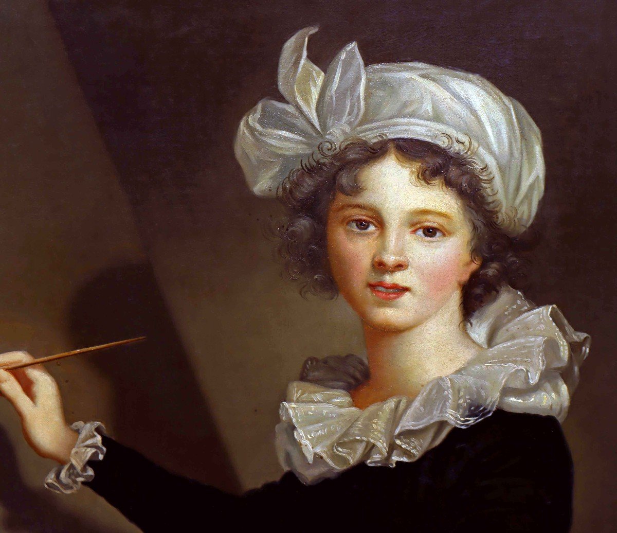 Portrait XIXe Louise Elisabeth Vigée Le Brun (1755 - 1842)-photo-7
