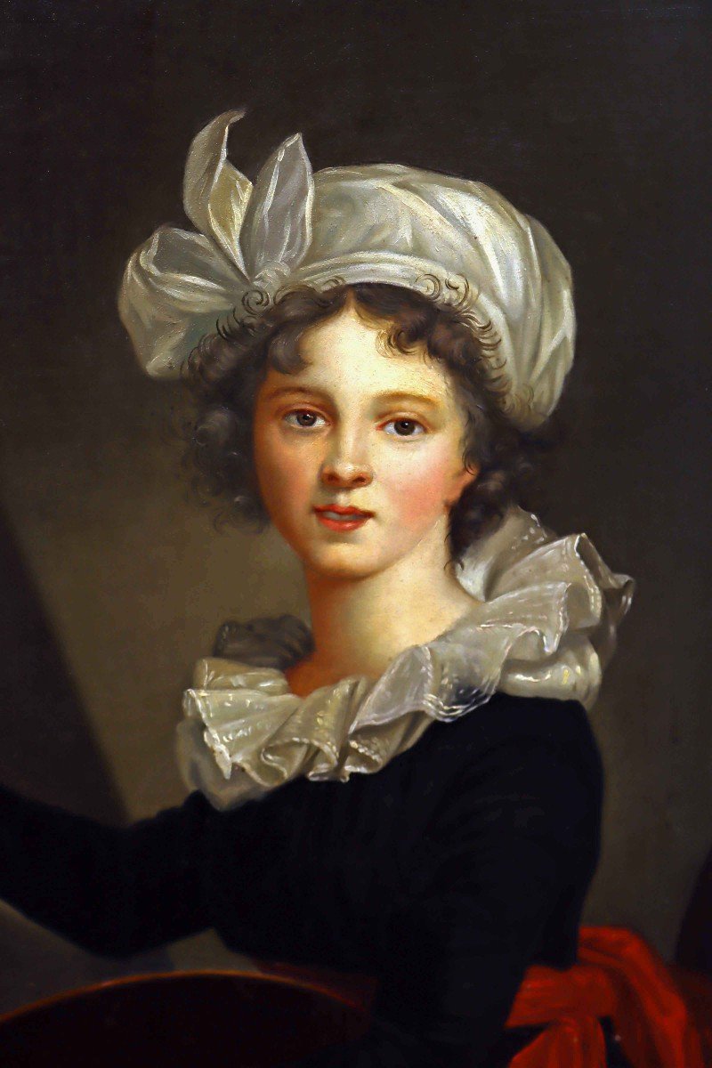 Portrait XIXe Louise Elisabeth Vigée Le Brun (1755 - 1842)-photo-4