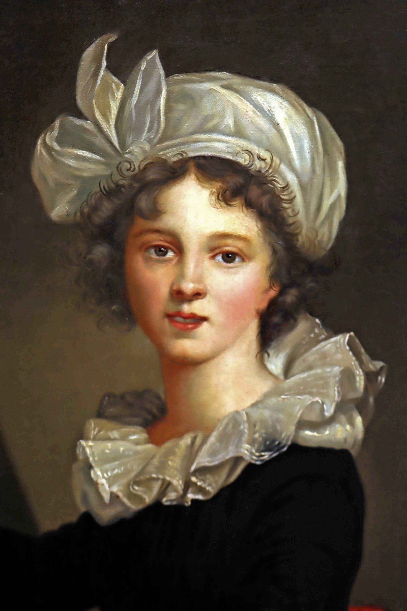 Portrait XIXe Louise Elisabeth Vigée Le Brun (1755 - 1842)-photo-5