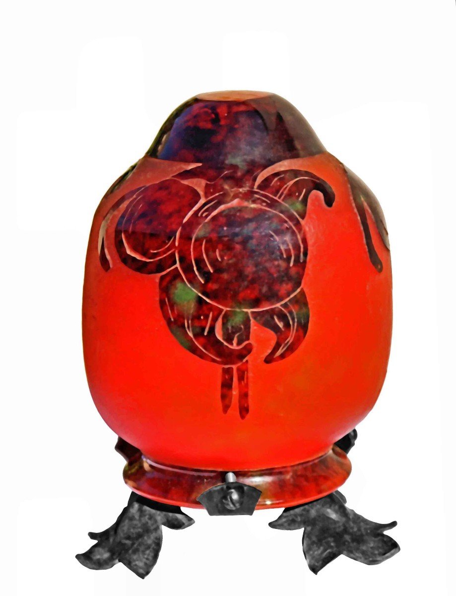 Schneider - French Glass - Art Deco Lamp-photo-2