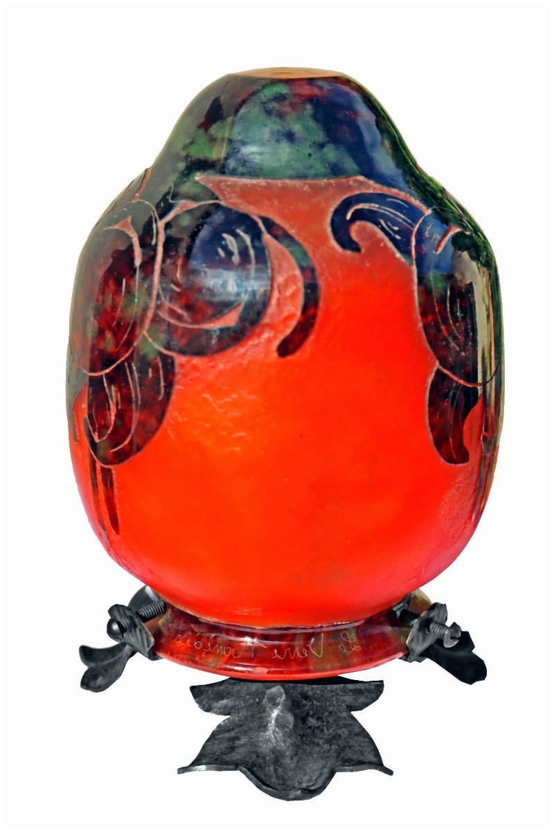 Schneider - French Glass - Art Deco Lamp-photo-3