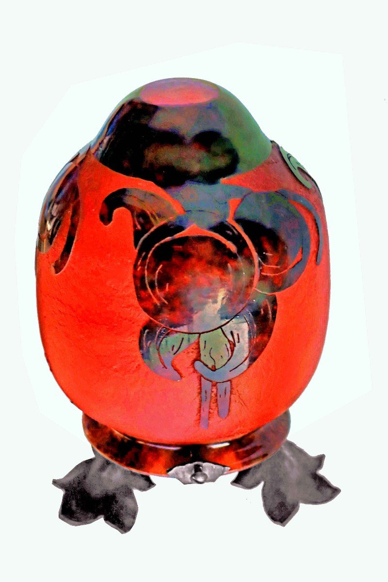 Schneider - French Glass - Art Deco Lamp-photo-4