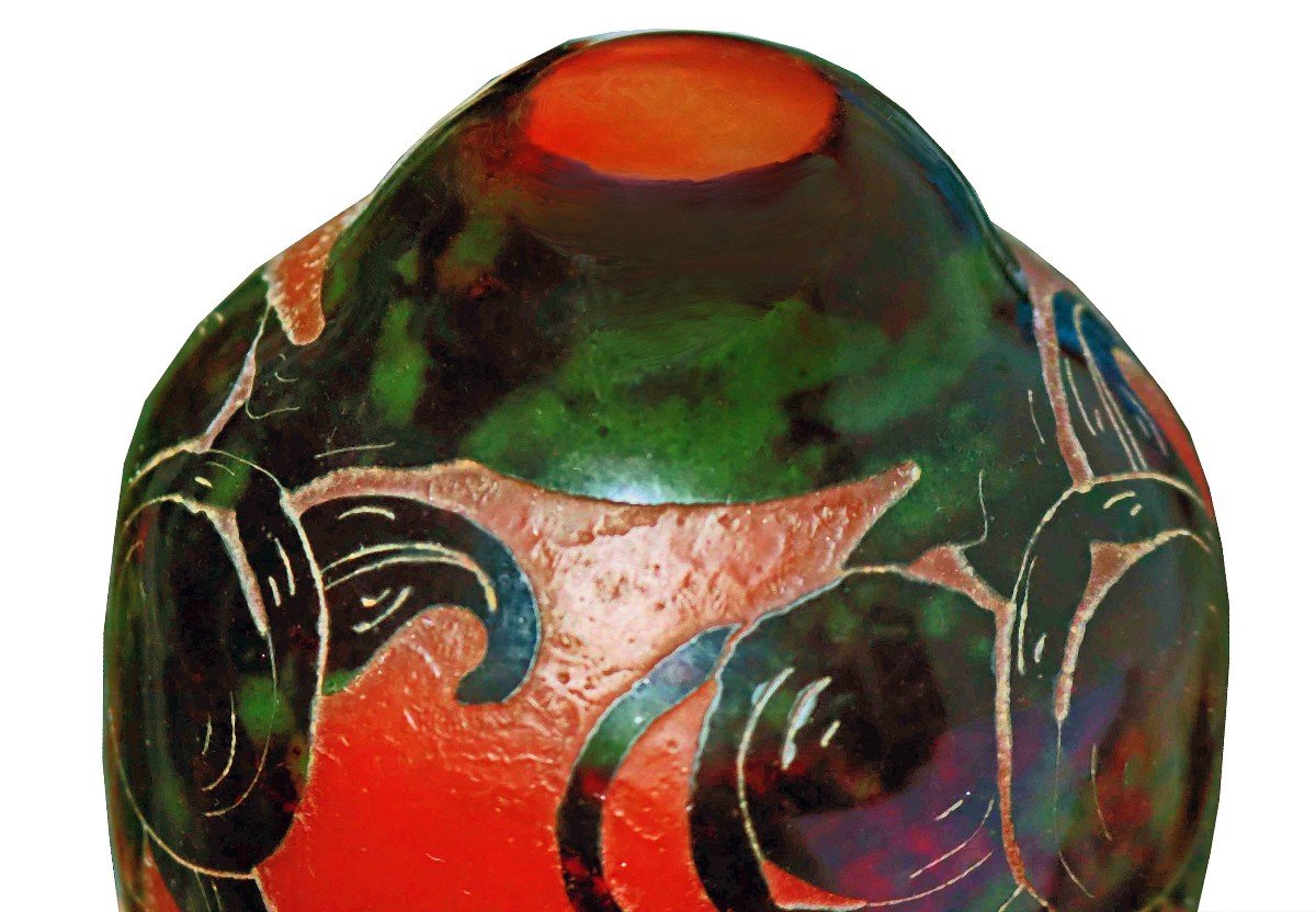 Schneider - French Glass - Art Deco Lamp-photo-3