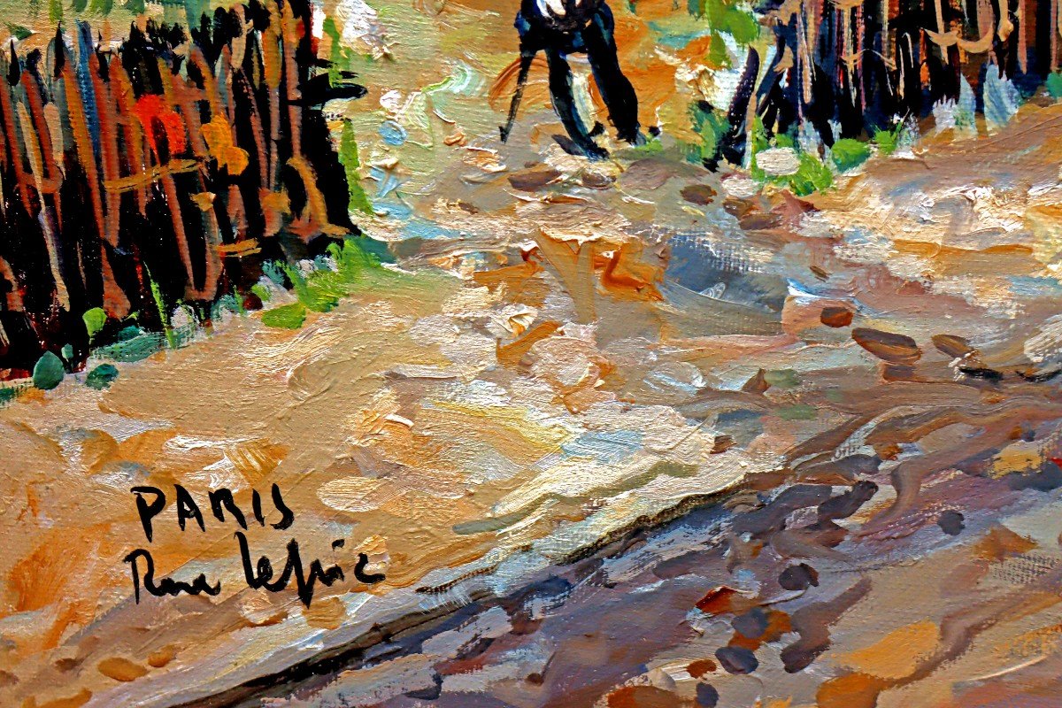 Robert LAVOINE (1916-1999) Tableau De Montmartre-photo-5