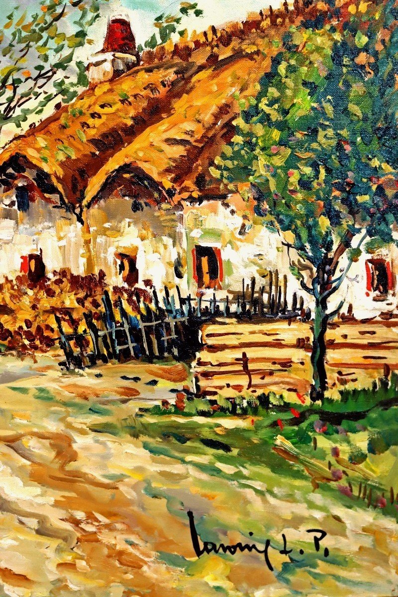 Robert Lavoine (1916-1999) Painting -brittany Pont Aven--photo-1