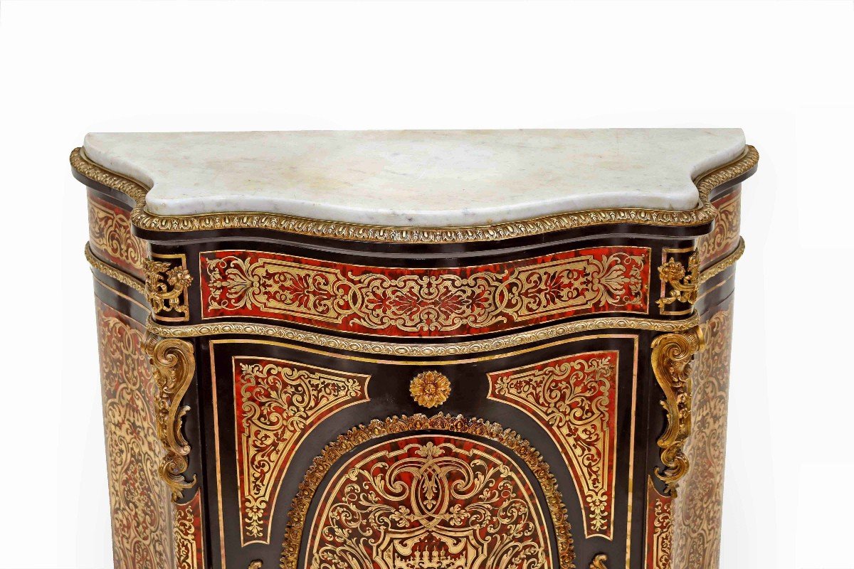 Napoleon III Furniture In Boulle Marquetry-photo-3