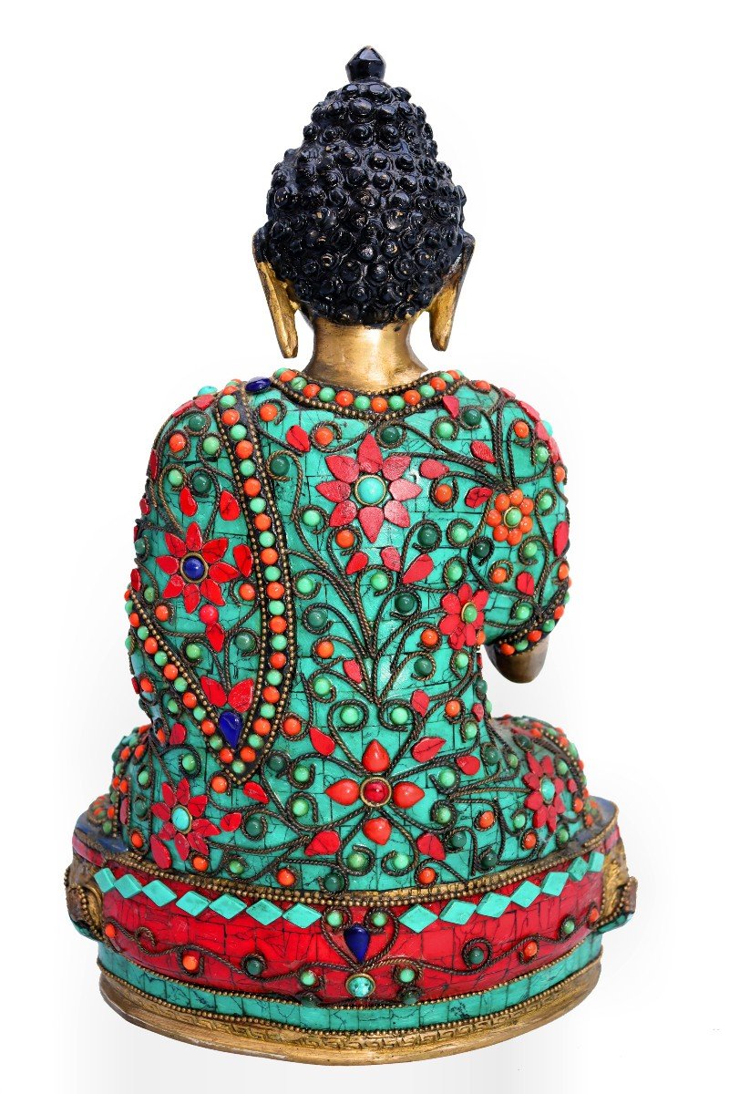 Buddha In Bronze & Inlays-photo-1