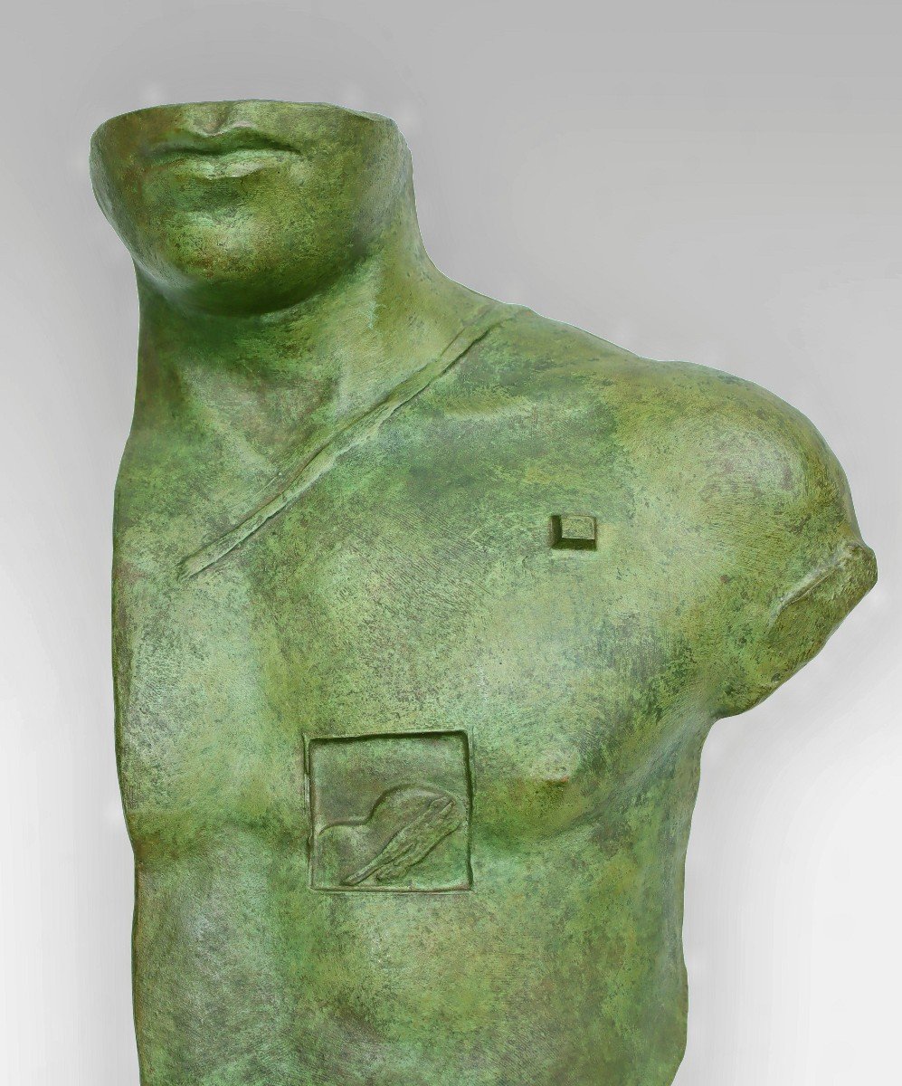 Igor Mitoraj (1944 -2014)  - Asclépios - Bronze Signé Et Numéroté -photo-1