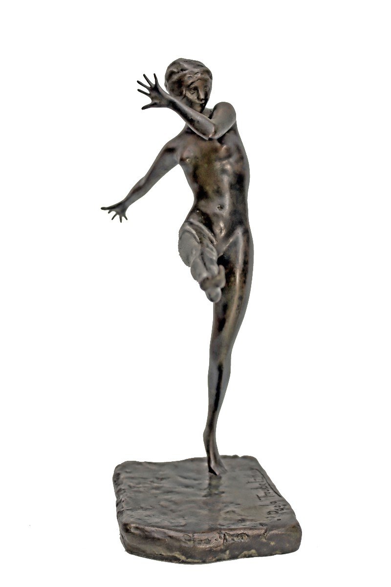 Le Prince Troubetzkoy (1866-1938) Bronze Danseuse Figurant Lady Constance-photo-4