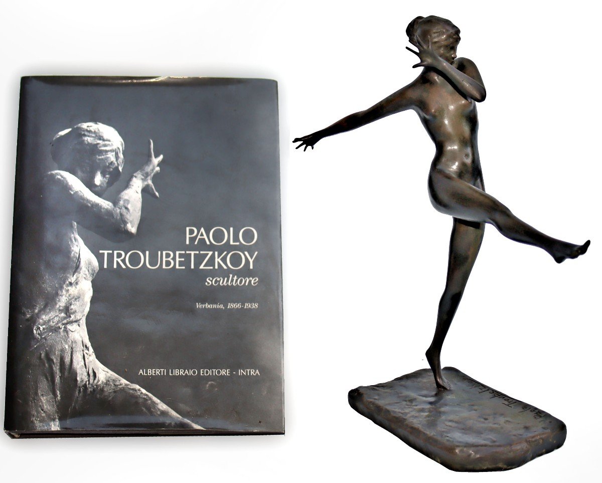 Le Prince Troubetzkoy (1866-1938) Bronze Danseuse Figurant Lady Constance-photo-2