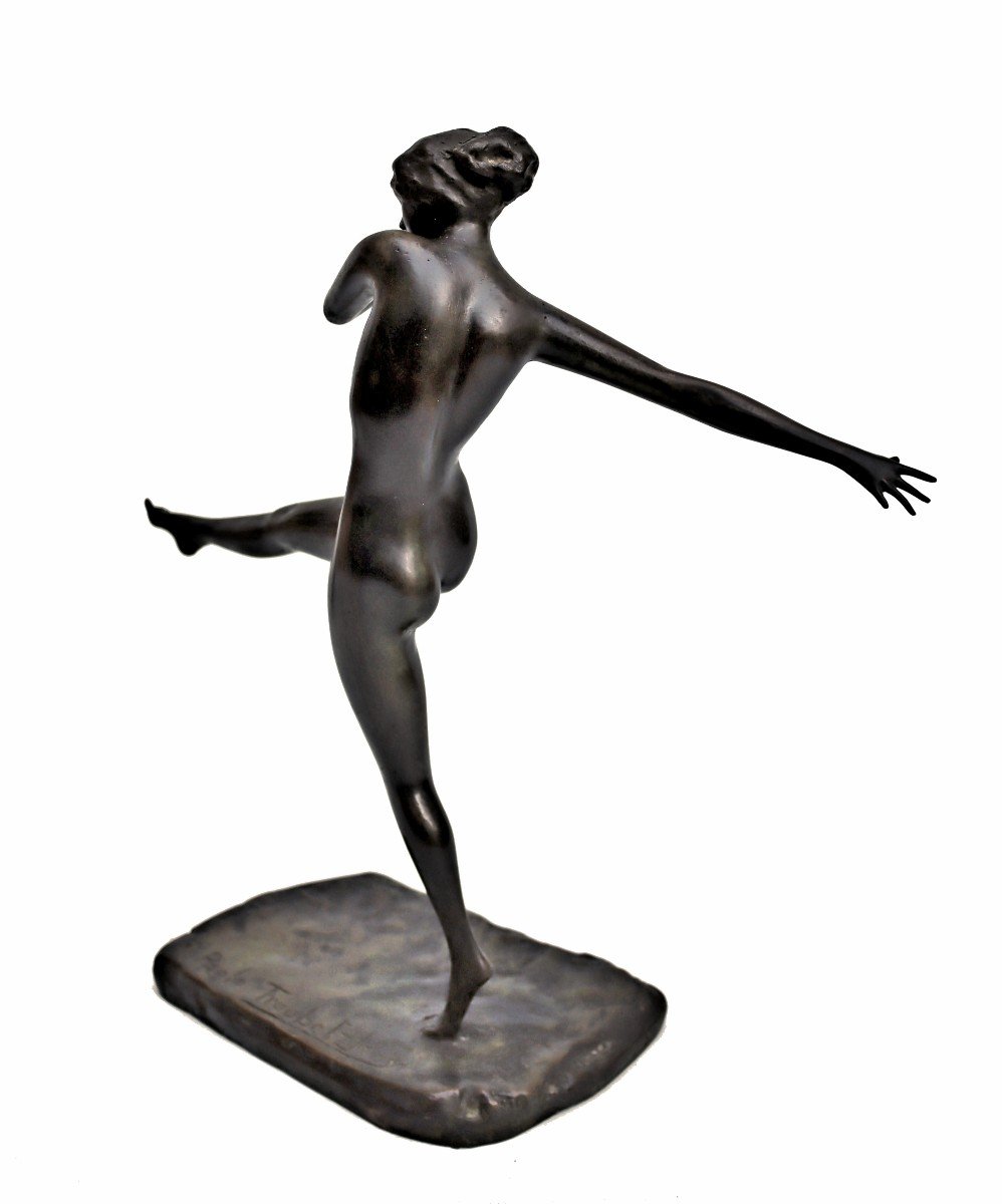 Le Prince Troubetzkoy (1866-1938) Bronze Danseuse Figurant Lady Constance-photo-2