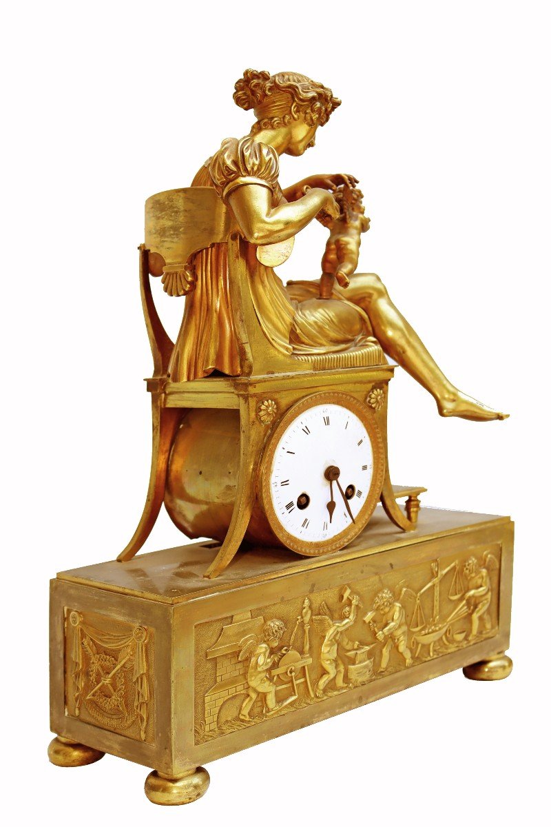 Pendule Empire "Vénus & Cupidon"-photo-4