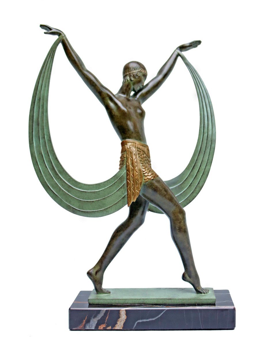 Pierre Le Faguays  (1892-1962) "Lysis" Grande Danseuse Art Déco