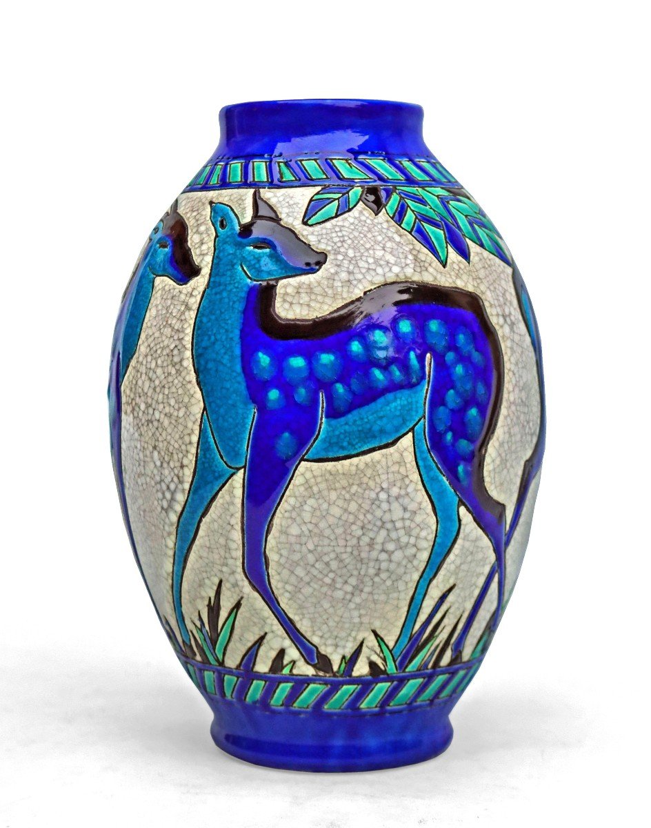 Charles Catteau (1880-1966) Vase Kéramis Art Déco