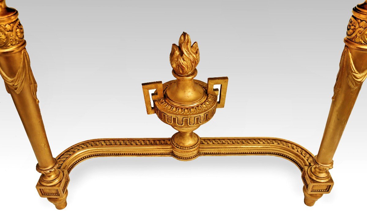 Napoleon III Console In Gilded Wood-photo-7