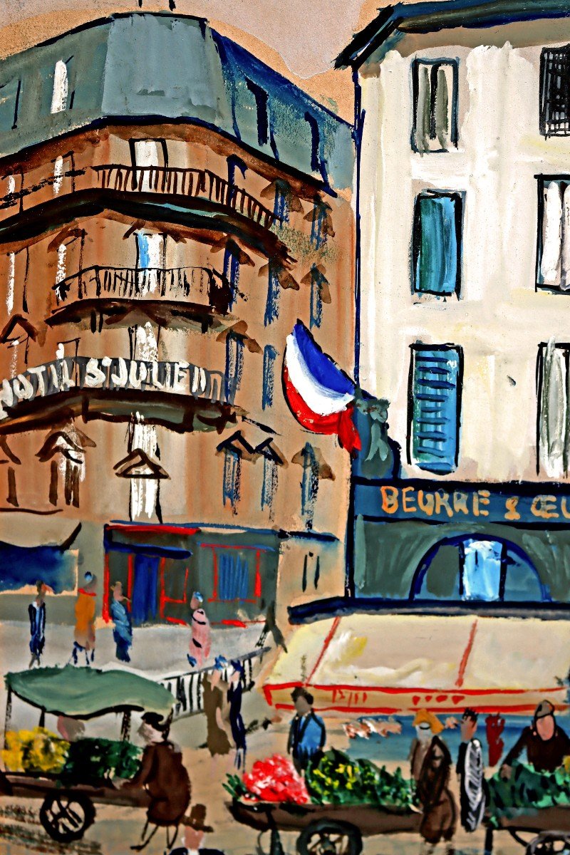 Lucien Genin (1894-1953) Shopping District In Paris -photo-4