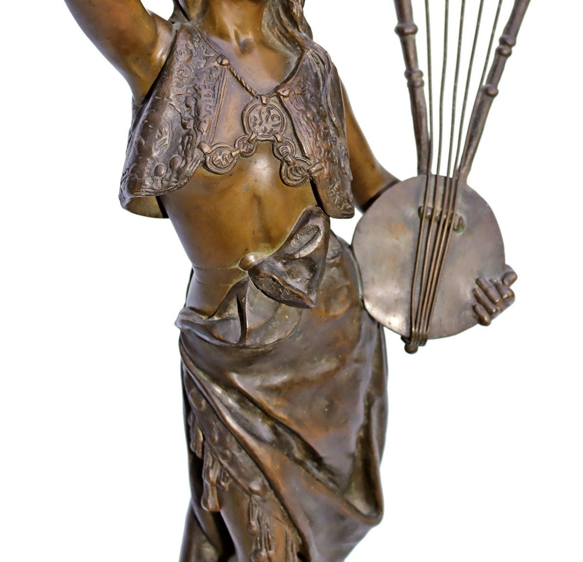 E. Villanis (1858-1914) Orientalist Bronze-photo-5