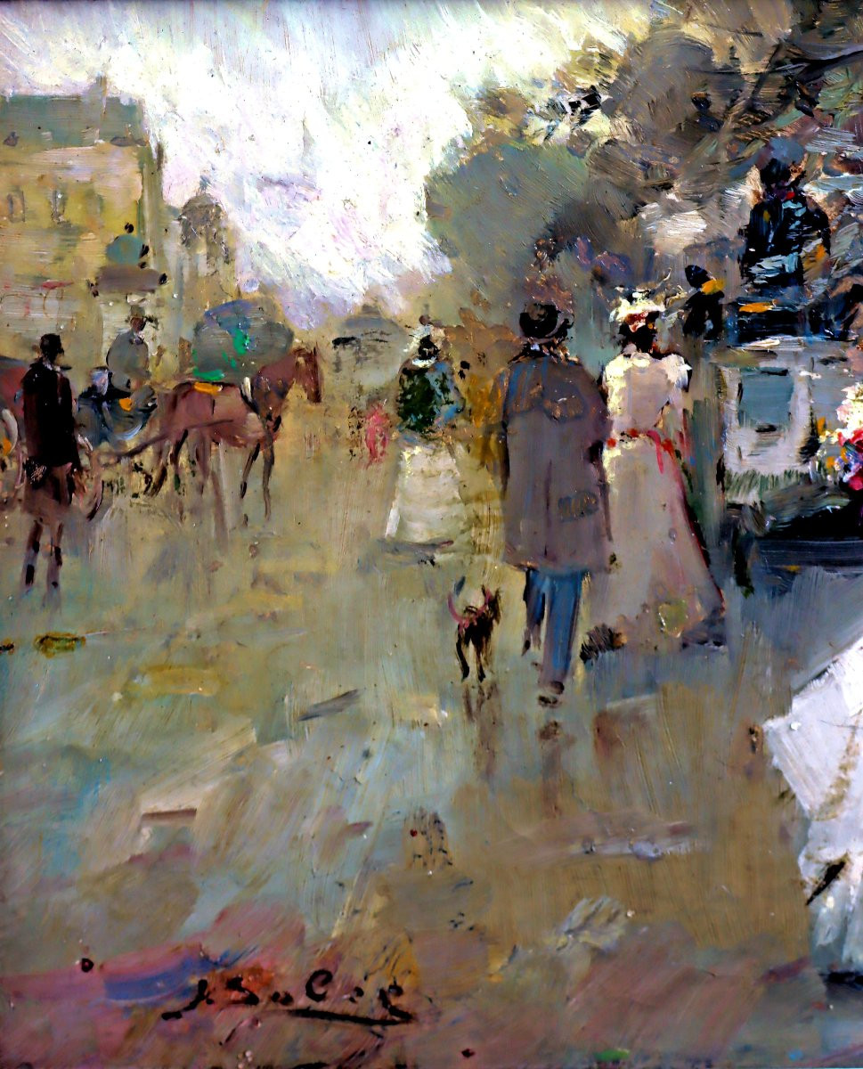Juan Soler (20th) Lively Parisian Boulevard-photo-2