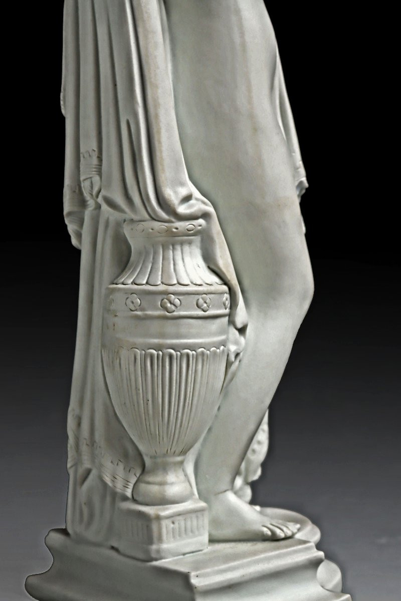 -Phryné- James Pradier (1790 -1852) Statue en Biscuit De Porcelaine -photo-2