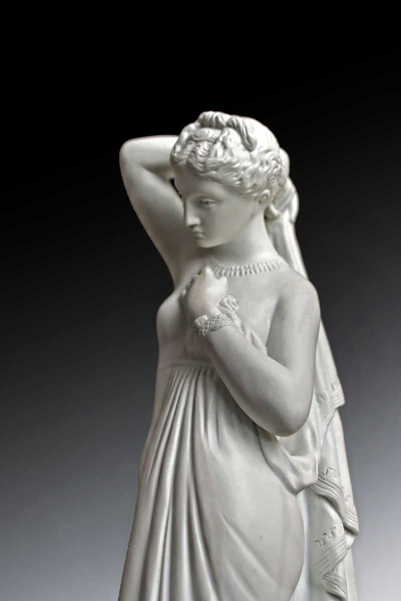 -Phryné- James Pradier (1790 -1852) Statue en Biscuit De Porcelaine -photo-3