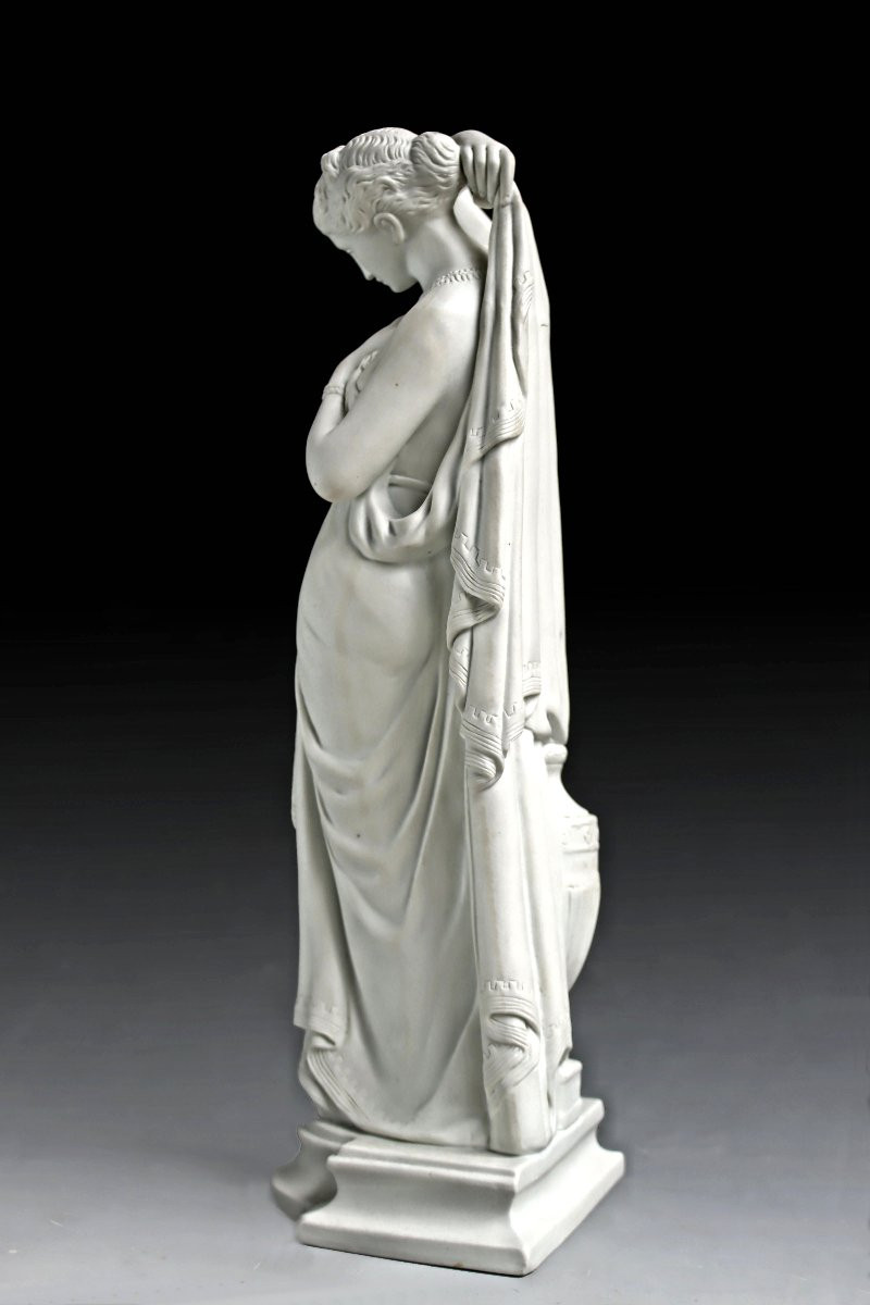 -Phryné- James Pradier (1790 -1852) Statue en Biscuit De Porcelaine -photo-6