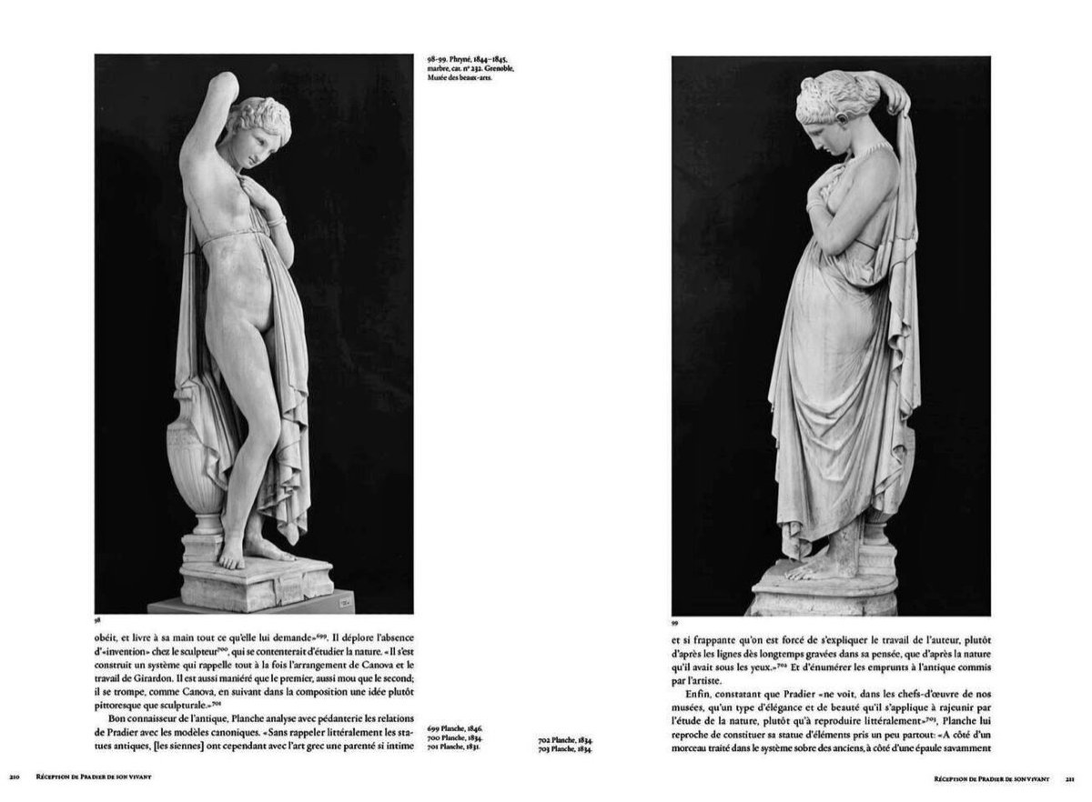 -Phryné- James Pradier (1790 -1852) Statue en Biscuit De Porcelaine -photo-7