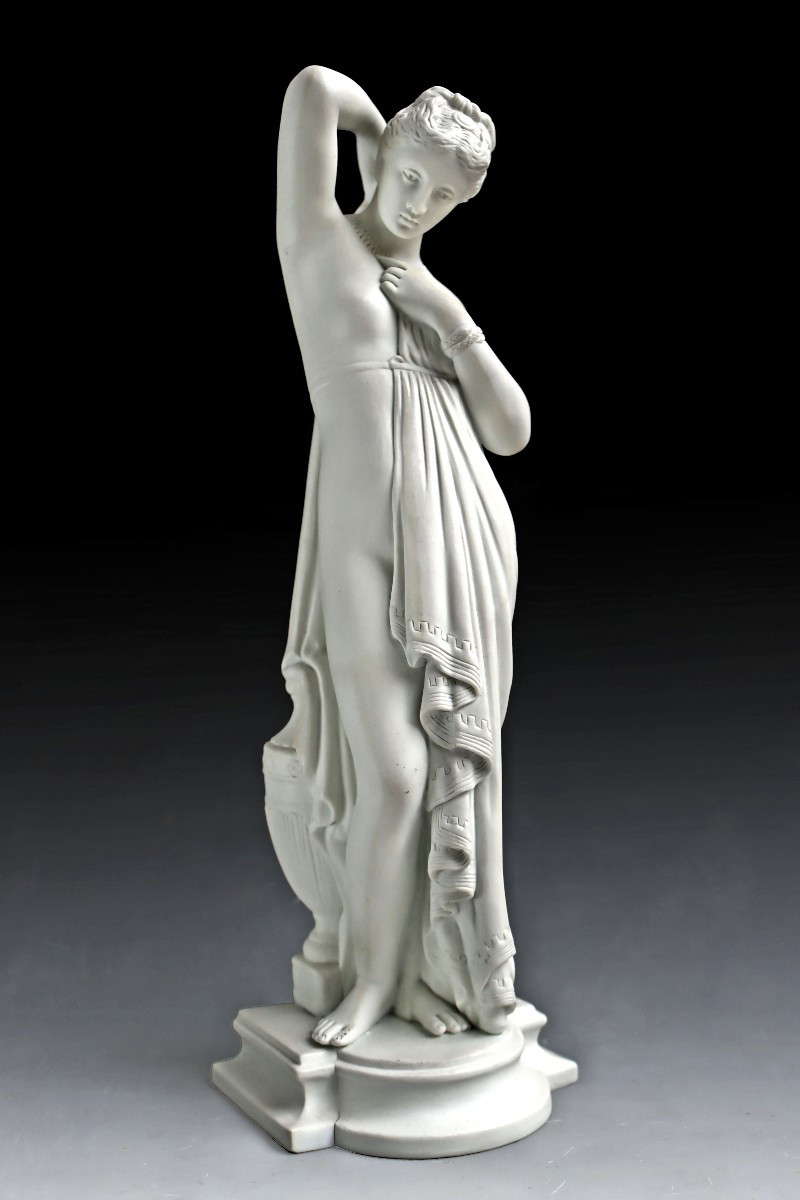 -Phryné- James Pradier (1790 -1852) Statue en Biscuit De Porcelaine 