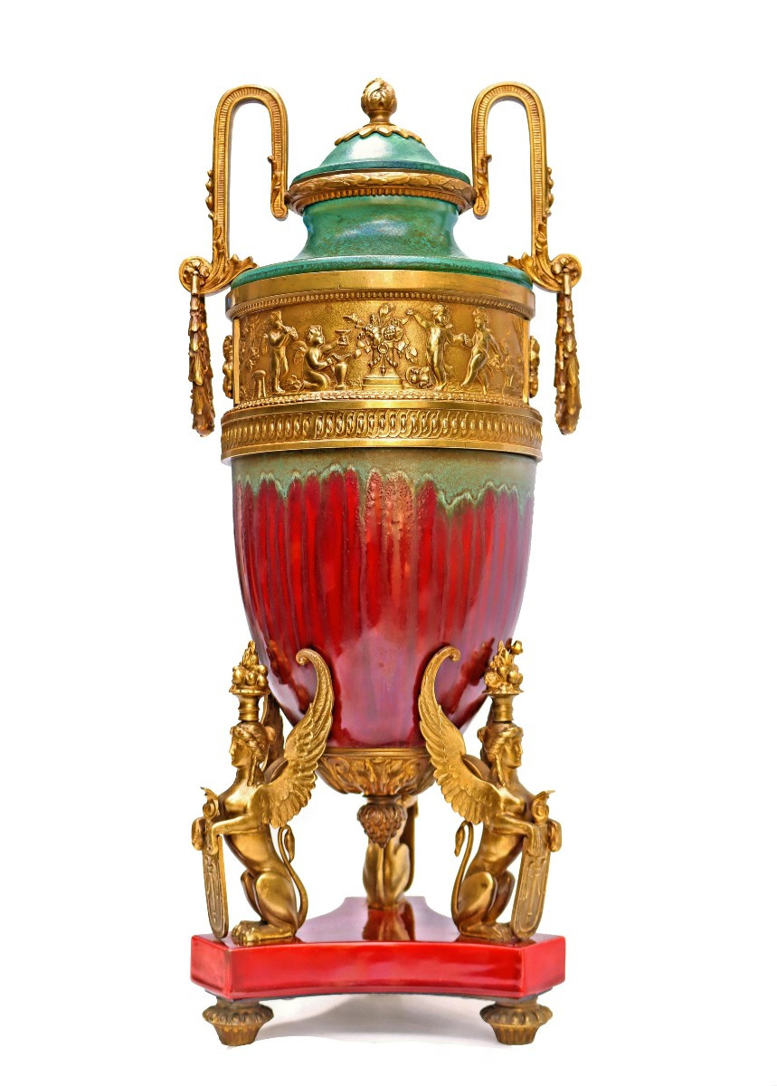 Large Sphinx Vase, Napoleon III Period
