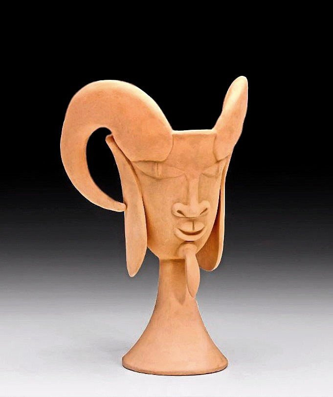 Jean Cocteau (1889-1963) Head Of A Faun Atelier Madeline-jolly-photo-3
