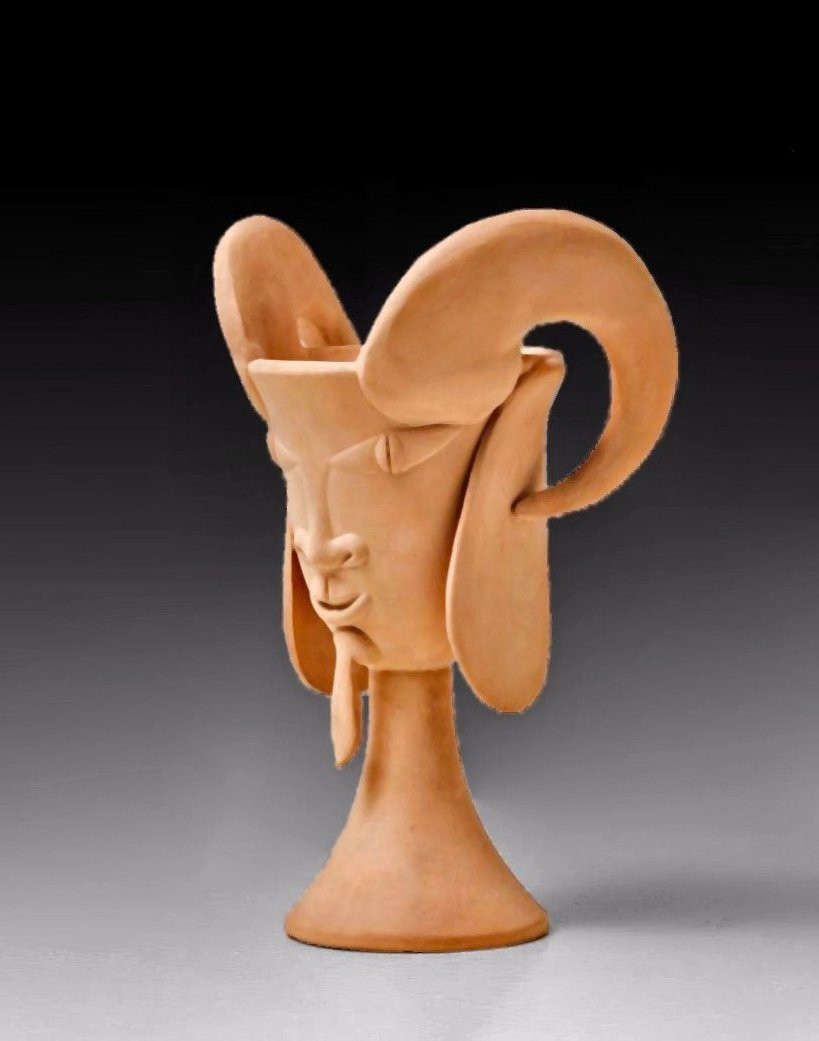 Jean Cocteau (1889-1963) Head Of A Faun Atelier Madeline-jolly-photo-4