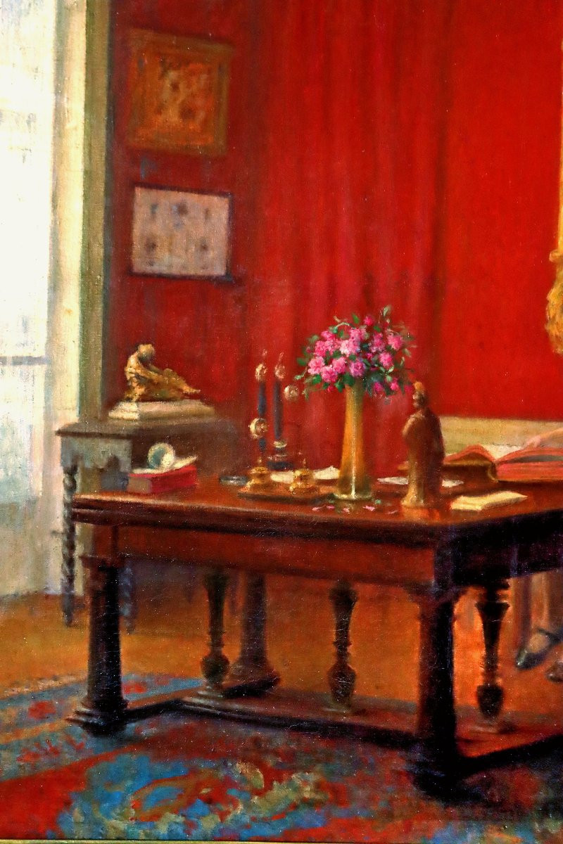 Guillaume LARRUE (1851-1935) Scène d'Interieur-photo-1