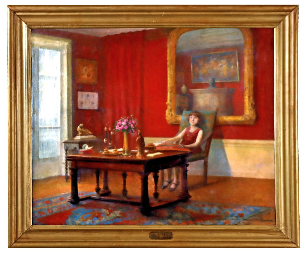 Guillaume LARRUE (1851-1935) Scène d'Interieur