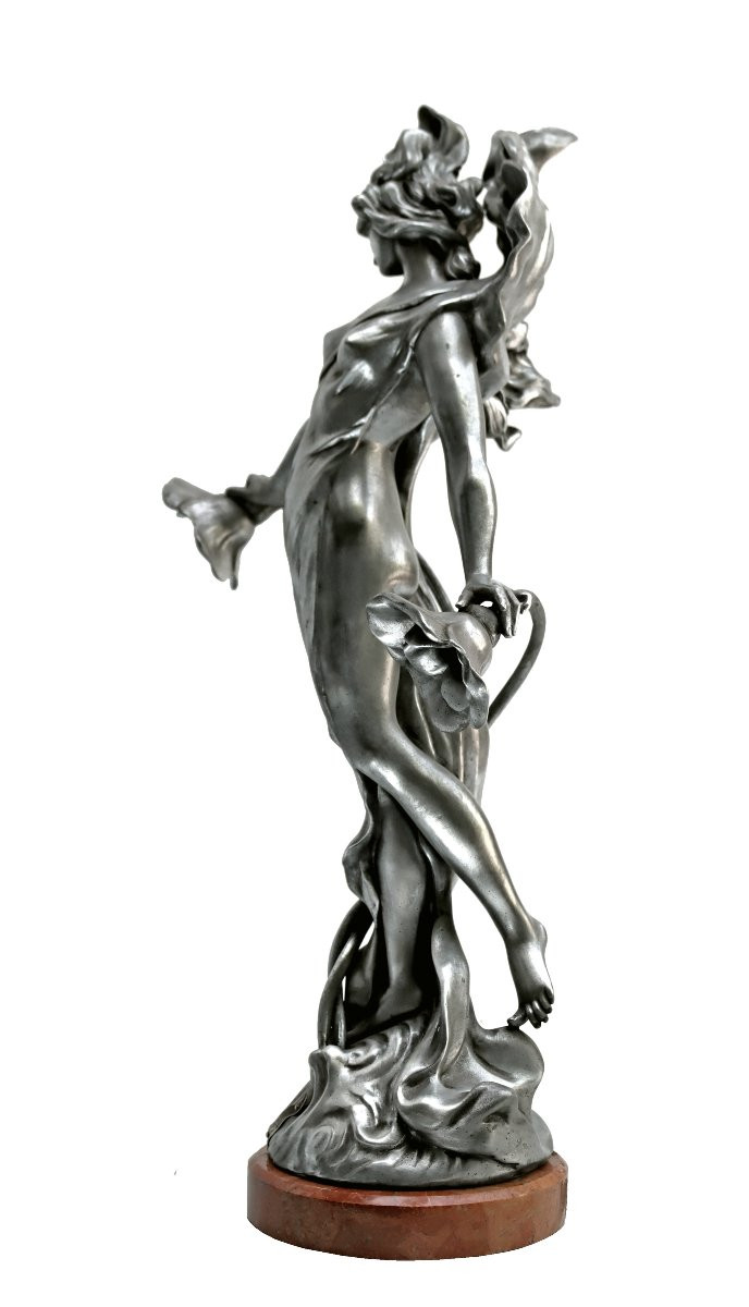 Anton NELSON (1849-1910) Statue Fleur de Rêve-photo-4