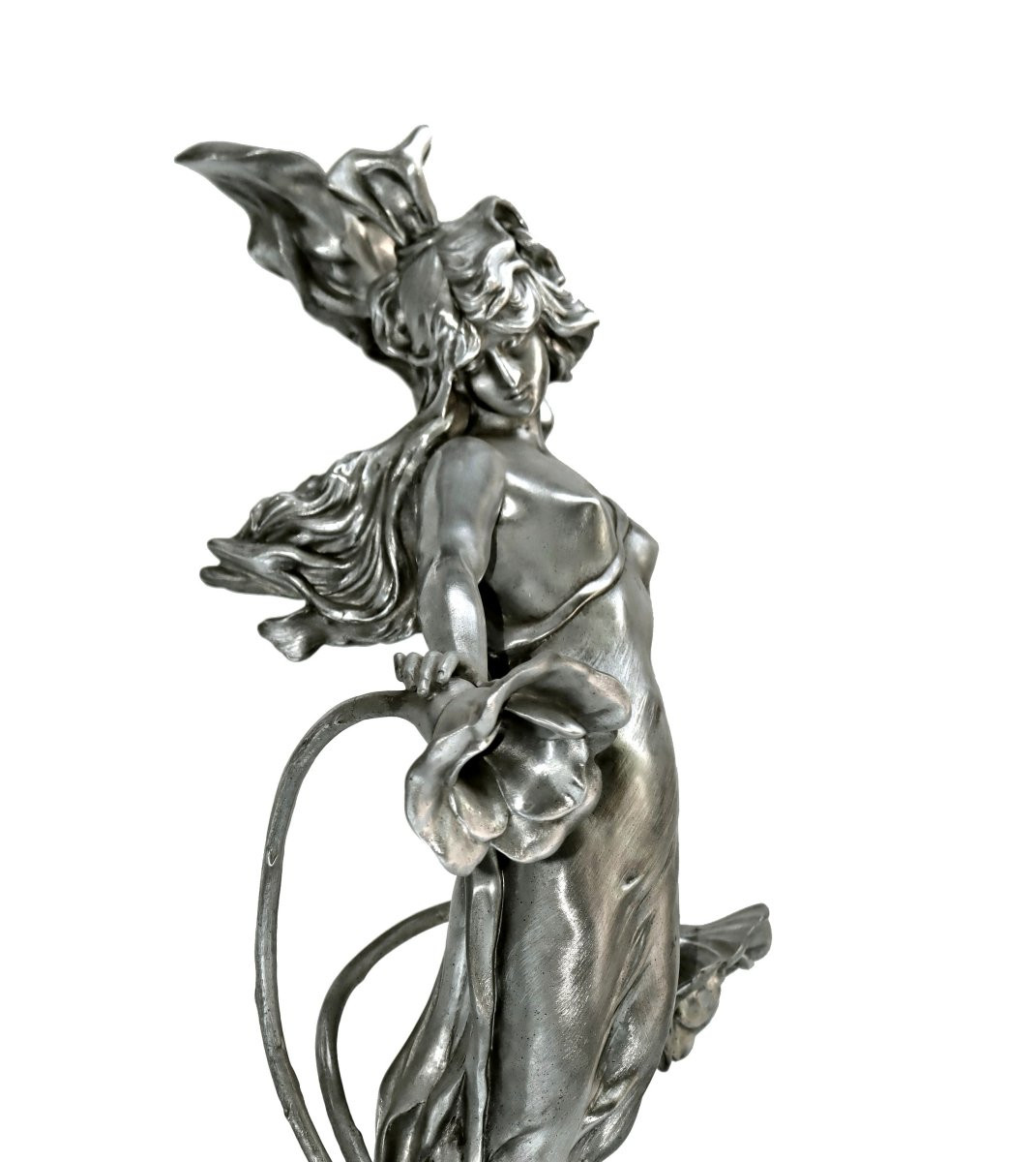 Anton NELSON (1849-1910) Statue Fleur de Rêve-photo-1