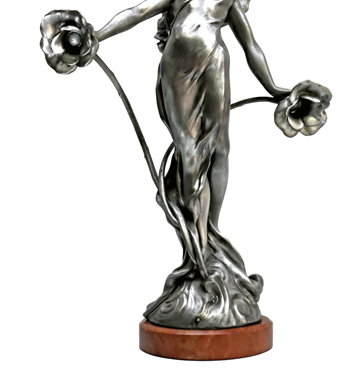 Anton NELSON (1849-1910) Statue Fleur de Rêve-photo-2