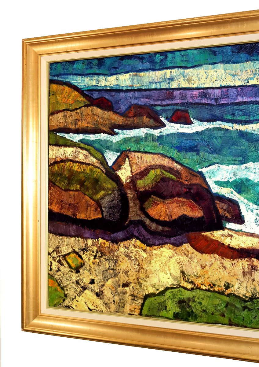 Alain Lansalot (1957-2016) Breton Coast Nabis Style-photo-2