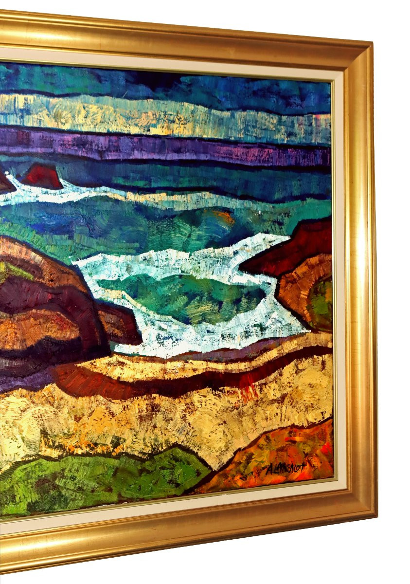 Alain Lansalot (1957-2016) Breton Coast Nabis Style-photo-3