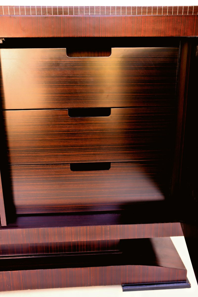 Meuble Art Déco en Marqueterie gout Ruhlmann-photo-4