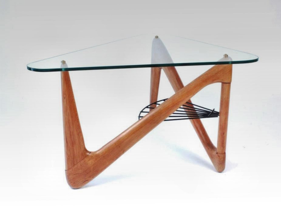 Louis Sognot (1892-1970) Table Forme Libre vers 1955-photo-1